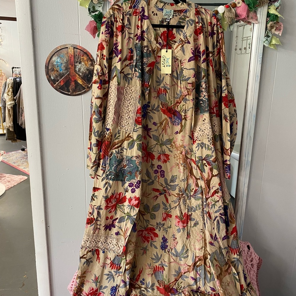 Floral Women's Cardigan - Picture 2 of 4